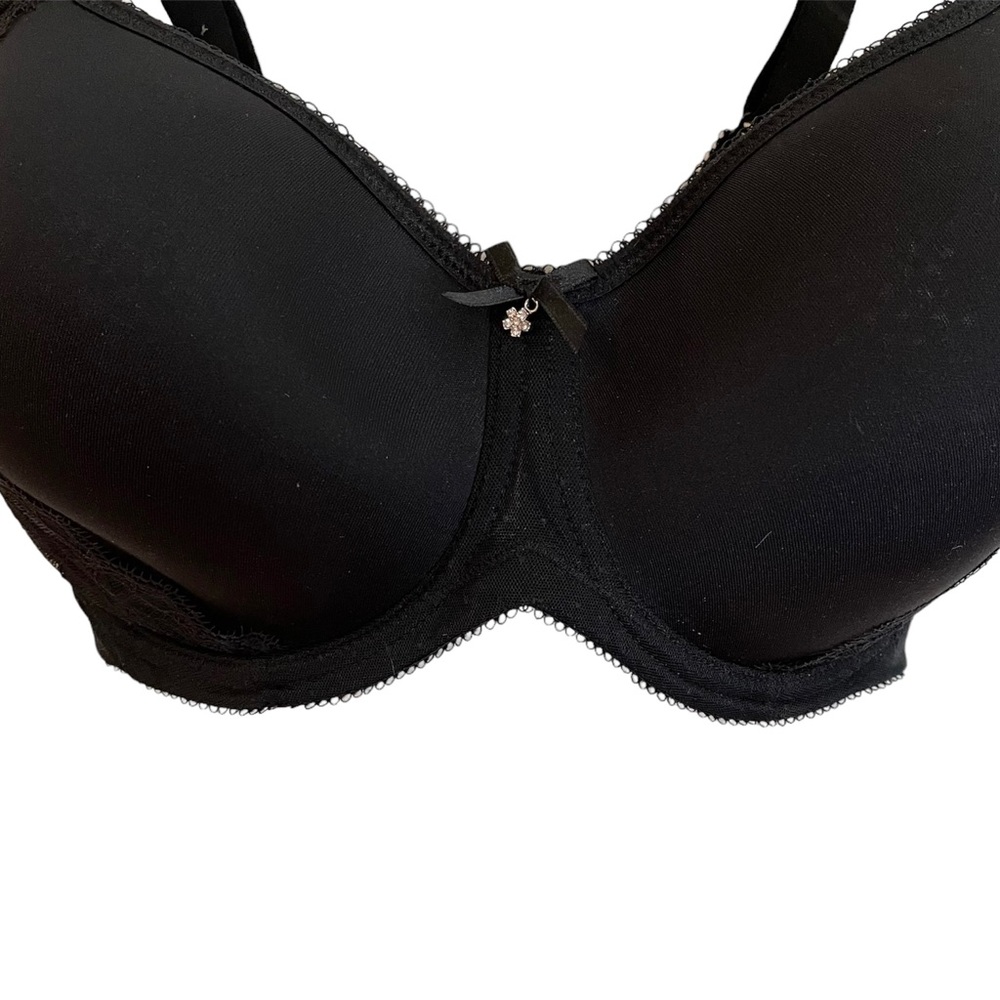 NWT Wacoal Retro Chic Seamless Underwire Contour Bra - Black - Size 32G - Picture 3 of 8